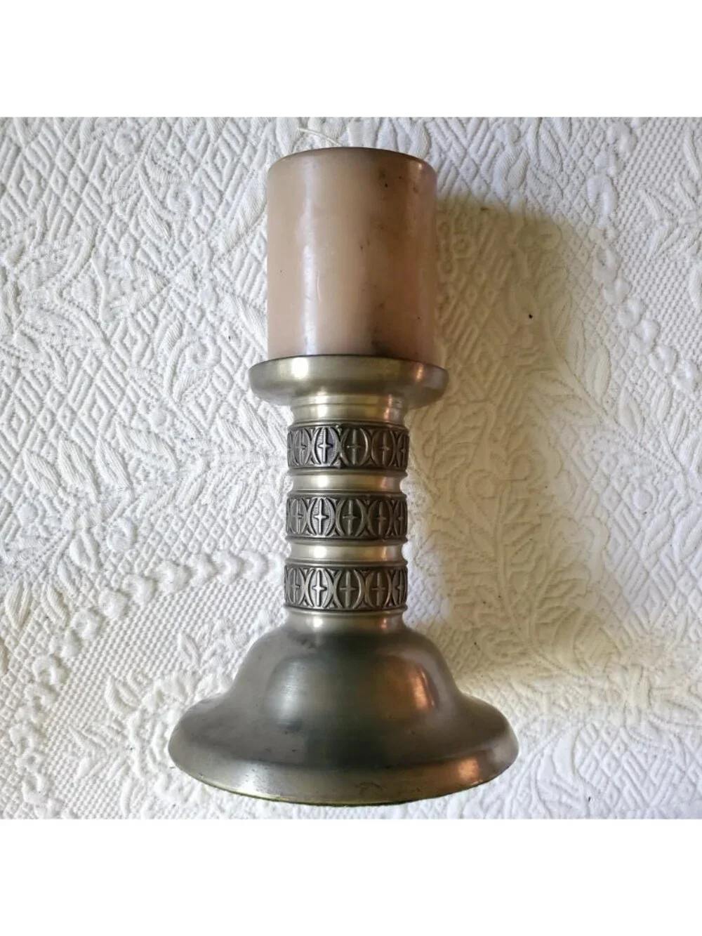 Vtg Haugrud Norwegian Pewter scandinavian 7x6